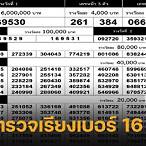 ตรวจหวย16/7/64แบบกรอกตัวเลข